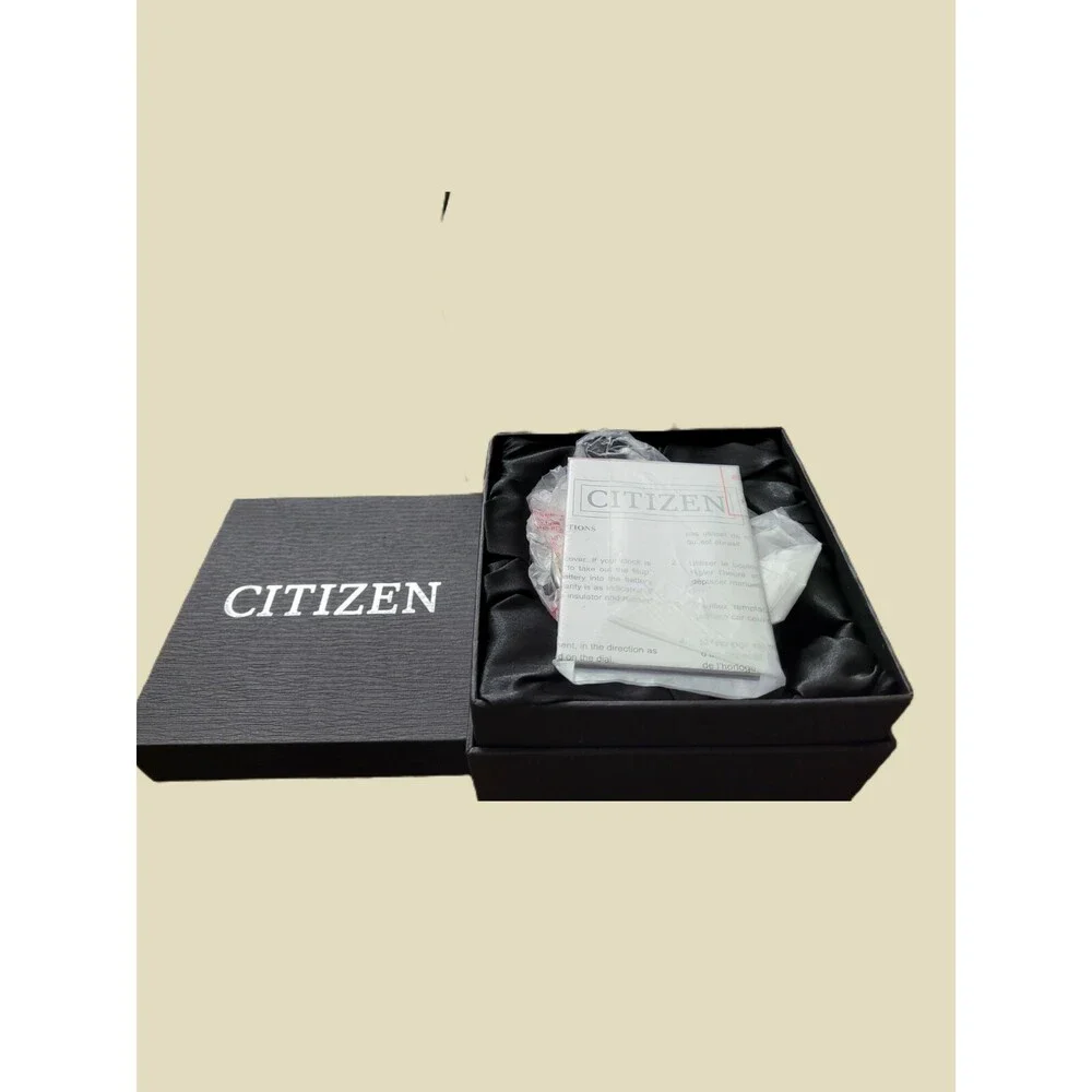 Citizen Workplace Desk Clock New in Box with plastic covering clock face CC1005